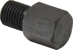 Gibraltar - 15/16" OAL, 1/2" Head Height, Low Carbon Steel, Threaded Rest Button - Black Oxide Coating, 3/8-24 Thread, 1/2" Hex - Eagle Tool & Supply