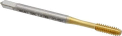 OSG - #6-32 UNC H10 Thread Limit Modified Bottoming Thread Forming Tap - Cobalt, TiN Finish, 2" OAL, 11/16" Thread Length, Right Hand Thread, Series HY-PRO NRT - Eagle Tool & Supply