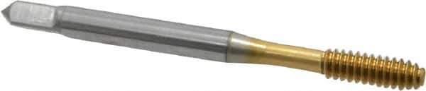 OSG - #10-24 UNC H5 Thread Limit Modified Bottoming Thread Forming Tap - Cobalt, TiN Finish, 2-3/8" OAL, 7/8" Thread Length, Right Hand Thread, Series HY-PRO NRT - Eagle Tool & Supply