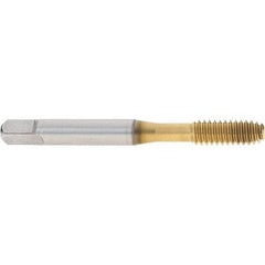 OSG - 1/4-20 UNC H3 Thread Limit Modified Bottoming Thread Forming Tap - Cobalt, TiN Finish, 2-1/2" OAL, 1" Thread Length, Right Hand Thread, Series HY-PRO NRT - Eagle Tool & Supply