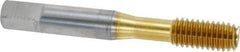 OSG - 3/8-16 UNC H4 Thread Limit Modified Bottoming Thread Forming Tap - Cobalt, TiN Finish, 2-15/16" OAL, 1-1/4" Thread Length, Right Hand Thread, Series HY-PRO NRT - Eagle Tool & Supply