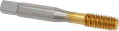 OSG - 3/8-16 UNC H5 Thread Limit Modified Bottoming Thread Forming Tap - Cobalt, TiN Finish, 2-15/16" OAL, 1-1/4" Thread Length, Right Hand Thread, Series HY-PRO NRT - Eagle Tool & Supply