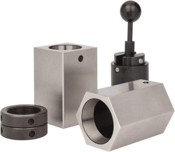 Interstate - Series 5C, 1/16 to 1-1/8" Collet Capacity, Horizontal Collet Block Chuck - Manually Activated - Eagle Tool & Supply