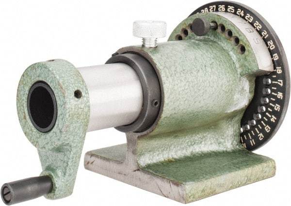 Interstate - 5C Compatible, 36 Increment, Horizontal Spin Collet Indexer - 1-1/8" Max Collet Capacity, Manual Operation - Eagle Tool & Supply