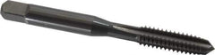 OSG - M7x1.00 Metric Coarse 4 Flute Oxide Finish High Speed Steel Straight Flute Standard Hand Tap - Bottoming, Right Hand Thread, 2-23/32" OAL, 1-1/8" Thread Length, D5 Limit, Oversize - Eagle Tool & Supply