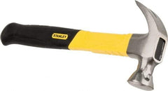 Stanley - 1 Lb Head, Curved Claw Nail Hammer - 13" OAL, Carbon Steel Head, Graphite Handle with Grip - Eagle Tool & Supply