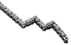 U.S. Tsubaki - 1/2" Pitch, Single Strand Roller Chain - Chain No. 40, 816 Lb. Capacity, 10 Ft. Long, 5/16" Roller Diam, 19/64" Roller Width - Eagle Tool & Supply