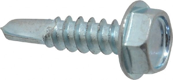 Value Collection - #10, Hex Washer Head, Hex Drive, 3/4" Length Under Head, #3 Point, Self Drilling Screw - Eagle Tool & Supply