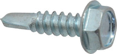Value Collection - #10, Hex Washer Head, Hex Drive, 3/4" Length Under Head, #3 Point, Self Drilling Screw - Eagle Tool & Supply