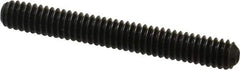 Holo-Krome - 1/4-20 UNC, 2" OAL, Cup Point Set Screw - Grade 8 Alloy Steel, 1/8" Key - Eagle Tool & Supply