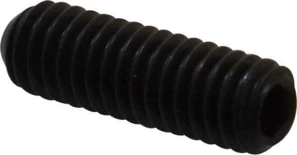 Holo-Krome - 5/16-18 UNC, 1" OAL, Cup Point Set Screw - Grade 8 Alloy Steel, 5/32" Key - Eagle Tool & Supply