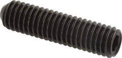 Holo-Krome - 3/8-16 UNC, 1-1/2" OAL, Cup Point Set Screw - Grade 8 Alloy Steel, 3/16" Key - Eagle Tool & Supply