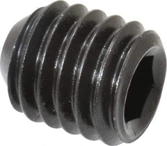 Holo-Krome - 7/16-14 UNC, 1/2" OAL, Cup Point Set Screw - Grade 8 Alloy Steel, 7/32" Key - Eagle Tool & Supply