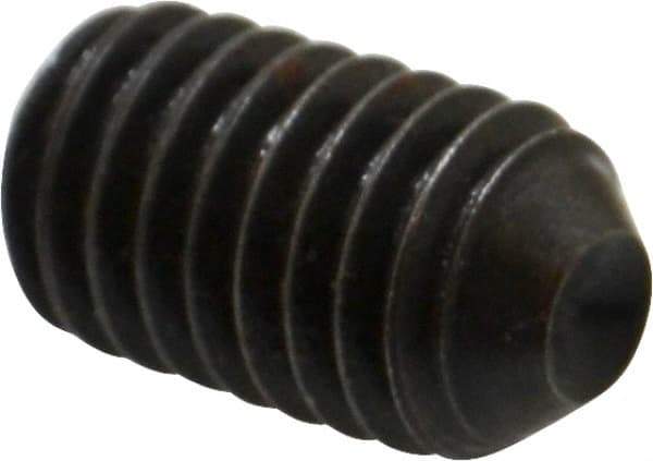 Holo-Krome - 7/16-14 UNC, 3/4" OAL, Cup Point Set Screw - Grade 8 Alloy Steel, 7/32" Key - Eagle Tool & Supply