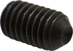 Holo-Krome - 7/16-14 UNC, 3/4" OAL, Cup Point Set Screw - Grade 8 Alloy Steel, 7/32" Key - Eagle Tool & Supply