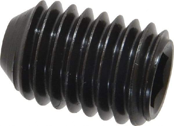 Holo-Krome - 1/2-13 UNC, 3/4" OAL, Cup Point Set Screw - Grade 8 Alloy Steel, 1/4" Key - Eagle Tool & Supply