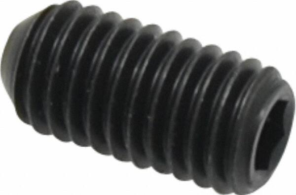 Holo-Krome - 1/2-13 UNC, 1" OAL, Cup Point Set Screw - Grade 8 Alloy Steel, 1/4" Key - Eagle Tool & Supply