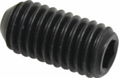 Holo-Krome - 1/2-13 UNC, 1" OAL, Cup Point Set Screw - Grade 8 Alloy Steel, 1/4" Key - Eagle Tool & Supply