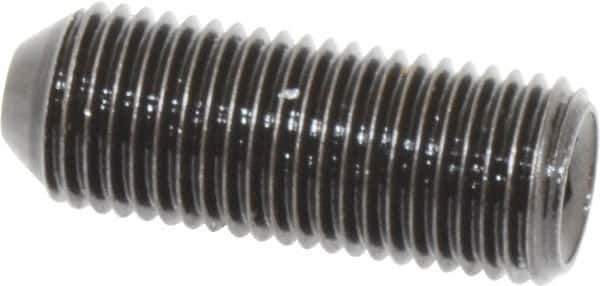 Holo-Krome - 3/8-24 UNF, 1" OAL, Cup Point Set Screw - Grade 8 Alloy Steel, 3/16" Key - Eagle Tool & Supply