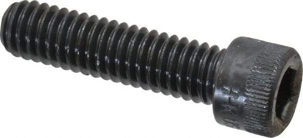 Made in USA - 5/16-18 UNC Hex Socket Drive, Socket Cap Screw - Alloy Steel, Black Oxide Finish, Fully Threaded, 1-1/4" Length Under Head - Eagle Tool & Supply