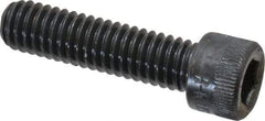 Made in USA - 5/16-18 UNC Hex Socket Drive, Socket Cap Screw - Alloy Steel, Black Oxide Finish, Fully Threaded, 1-1/4" Length Under Head - Eagle Tool & Supply