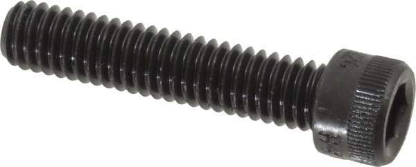 Made in USA - 5/16-18 UNC Hex Socket Drive, Socket Cap Screw - Alloy Steel, Black Oxide Finish, Fully Threaded, 1-1/2" Length Under Head - Eagle Tool & Supply