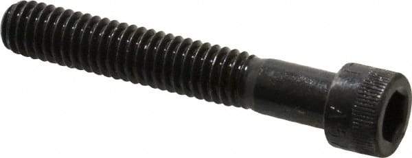Made in USA - 5/16-18 UNC Hex Socket Drive, Socket Cap Screw - Alloy Steel, Black Oxide Finish, Partially Threaded, 2" Length Under Head - Eagle Tool & Supply