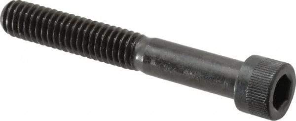 Made in USA - 5/16-18 UNC Hex Socket Drive, Socket Cap Screw - Alloy Steel, Black Oxide Finish, Partially Threaded, 2-1/4" Length Under Head - Eagle Tool & Supply