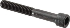 Made in USA - 5/16-18 UNC Hex Socket Drive, Socket Cap Screw - Alloy Steel, Black Oxide Finish, Partially Threaded, 2-1/4" Length Under Head - Eagle Tool & Supply
