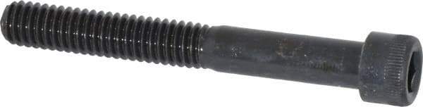 Made in USA - 5/16-18 UNC Hex Socket Drive, Socket Cap Screw - Alloy Steel, Black Oxide Finish, Partially Threaded, 2-1/2" Length Under Head - Eagle Tool & Supply