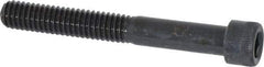 Made in USA - 5/16-18 UNC Hex Socket Drive, Socket Cap Screw - Alloy Steel, Black Oxide Finish, Partially Threaded, 2-1/2" Length Under Head - Eagle Tool & Supply