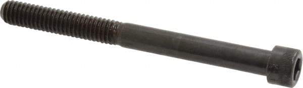 Made in USA - 5/16-18 UNC Hex Socket Drive, Socket Cap Screw - Alloy Steel, Black Oxide Finish, Partially Threaded, 3-1/2" Length Under Head - Eagle Tool & Supply