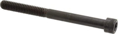 Made in USA - 5/16-18 UNC Hex Socket Drive, Socket Cap Screw - Alloy Steel, Black Oxide Finish, Partially Threaded, 3-1/2" Length Under Head - Eagle Tool & Supply