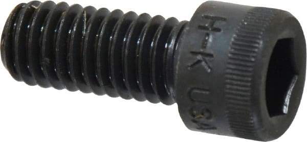 Made in USA - 3/8-16 UNC Hex Socket Drive, Socket Cap Screw - Alloy Steel, Black Oxide Finish, Fully Threaded, 7/8" Length Under Head - Eagle Tool & Supply