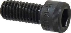 Made in USA - 3/8-16 UNC Hex Socket Drive, Socket Cap Screw - Alloy Steel, Black Oxide Finish, Fully Threaded, 7/8" Length Under Head - Eagle Tool & Supply