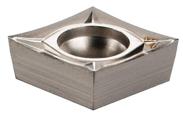 Seco - CCGT32.50.5 AL Grade KX Carbide Turning Insert - Uncoated, 80° Diamond, 3/8" Inscr Circle, 5/32" Thick, 1/128" Corner Radius - Eagle Tool & Supply