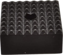 Fairlane - 3/4" Square, 10-32 Thread, 3/8" High, Extra Fine Tooth Grade, Diamond Serration, High Speed Steel, Square Positioning Gripper - 0.03 x 45A° Chamfer, Black Oxide Finish - Eagle Tool & Supply