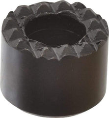 Fairlane - 1/2" Diam, 3/8" High, No. 8 C Bore SHCS, Counterbored, Extra Fine Tooth Grade Diamond Serration Tooth Pattern, High Speed Steel, Round Positioning Gripper - Black Oxide Coated - Eagle Tool & Supply