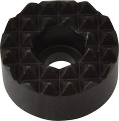 Fairlane - 3/4" Diam, 3/8" High, No. 10 C Bore SHCS, Counterbored, Fine Tooth Grade Diamond Serration Tooth Pattern, High Speed Steel, Round Positioning Gripper - Black Oxide Coated - Eagle Tool & Supply