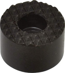 Fairlane - 3/4" Diam, 3/8" High, No. 10 C Bore SHCS, Counterbored, Extra Fine Tooth Grade Diamond Serration Tooth Pattern, High Speed Steel, Round Positioning Gripper - Black Oxide Coated - Eagle Tool & Supply