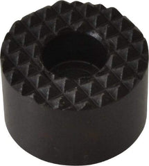 Fairlane - 3/4" Diam, 1/2" High, No. 10 C Bore SHCS, Counterbored, Extra Fine Tooth Grade Diamond Serration Tooth Pattern, High Speed Steel, Round Positioning Gripper - Black Oxide Coated - Eagle Tool & Supply