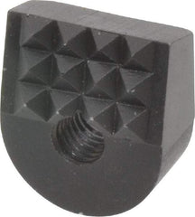 Fairlane - Fine 10-32 High Speed Steel Angled Positioning Gripper - Black Oxide Finish, 3/8" High, 9/16" Wide, 0.65" Top Length, 0.6" Bottom Length, 15° Gripping Angle, 0.03 x 45° Chamfer - Eagle Tool & Supply