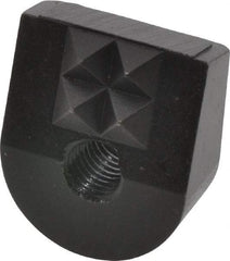 Fairlane - 4 Point 1/4-28 High Speed Steel Angled Positioning Gripper - Black Oxide Finish, 1/2" High, 3/4" Wide, 0.88" Top Length, 0.81" Bottom Length, 15° Gripping Angle, 0.03 x 45° Chamfer - Eagle Tool & Supply