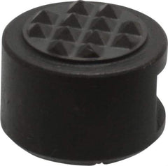 Fairlane - 10-32 Thread, 1/2" Diam, 3/8" High, Threaded, Extra Fine Tooth Grade Diamond Serration Tooth Pattern, Carbide Tipped, Round Positioning Gripper - 3/16" Flat Width, Uncoated - Eagle Tool & Supply