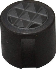 Fairlane - 10-32 Thread, 1/2" Diam, 1/2" High, Threaded, Fine Tooth Grade Diamond Serration Tooth Pattern, Carbide Tipped, Round Positioning Gripper - 0.13" Flat Width, Uncoated - Eagle Tool & Supply