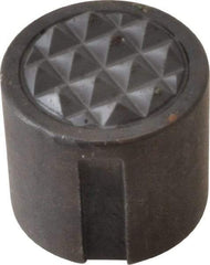 Fairlane - 1/4-28 Thread, 5/8" Diam, 5/8" High, Threaded, Fine Tooth Grade Diamond Serration Tooth Pattern, Carbide Tipped, Round Positioning Gripper - 0.13" Flat Width, Uncoated - Eagle Tool & Supply