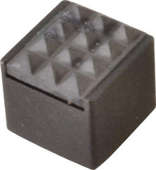 Fairlane - 1/2" Square, 10-32 Thread, 1/2" High, Fine Tooth Grade, Diamond Serration, Carbide-Tipped, Square Positioning Gripper - 0.03 x 45A° Chamfer - Eagle Tool & Supply