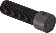 Fairlane - Serrated Tooth, 1/2-20, 3/16" Internal Hex, 1-1/2" Shank Length, 1-1/2" Thread Length, Black Oxide Finish, Round Head, Adjustable Positioning Gripper - 1/2" Pad Diam, 5/8" Hex, 1/4" Head Height, Fine Tooth Grade - Eagle Tool & Supply