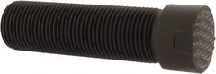 Fairlane - Serrated Tooth, 3/4-16, 5/16" Internal Hex, 2-1/2" Shank Length, 2-1/2" Thread Length, Black Oxide Finish, Round Head, Adjustable Positioning Gripper - 3/4" Pad Diam, 7/8" Hex, 1/4" Head Height, Fine Tooth Grade - Eagle Tool & Supply