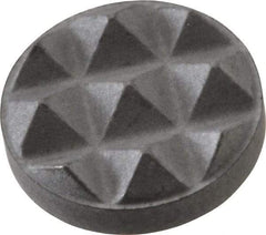 Fairlane - Fine Tooth Grade, Diamond Tooth Pattern, 3/8" Diam, Solid Carbide, Round Positioning Gripper Pad - 1/8" High - Eagle Tool & Supply